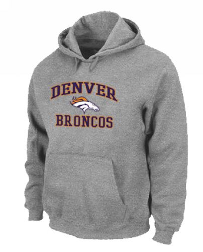 NFL Men's Nike Denver Broncos Heart & Soul Pullover Hoodie - Grey